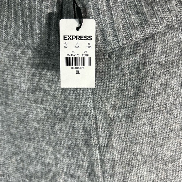 Size XL EXPRESS women’s Gray Knit Loungewear Leggings Stretch Casual - Picture 5 of 10